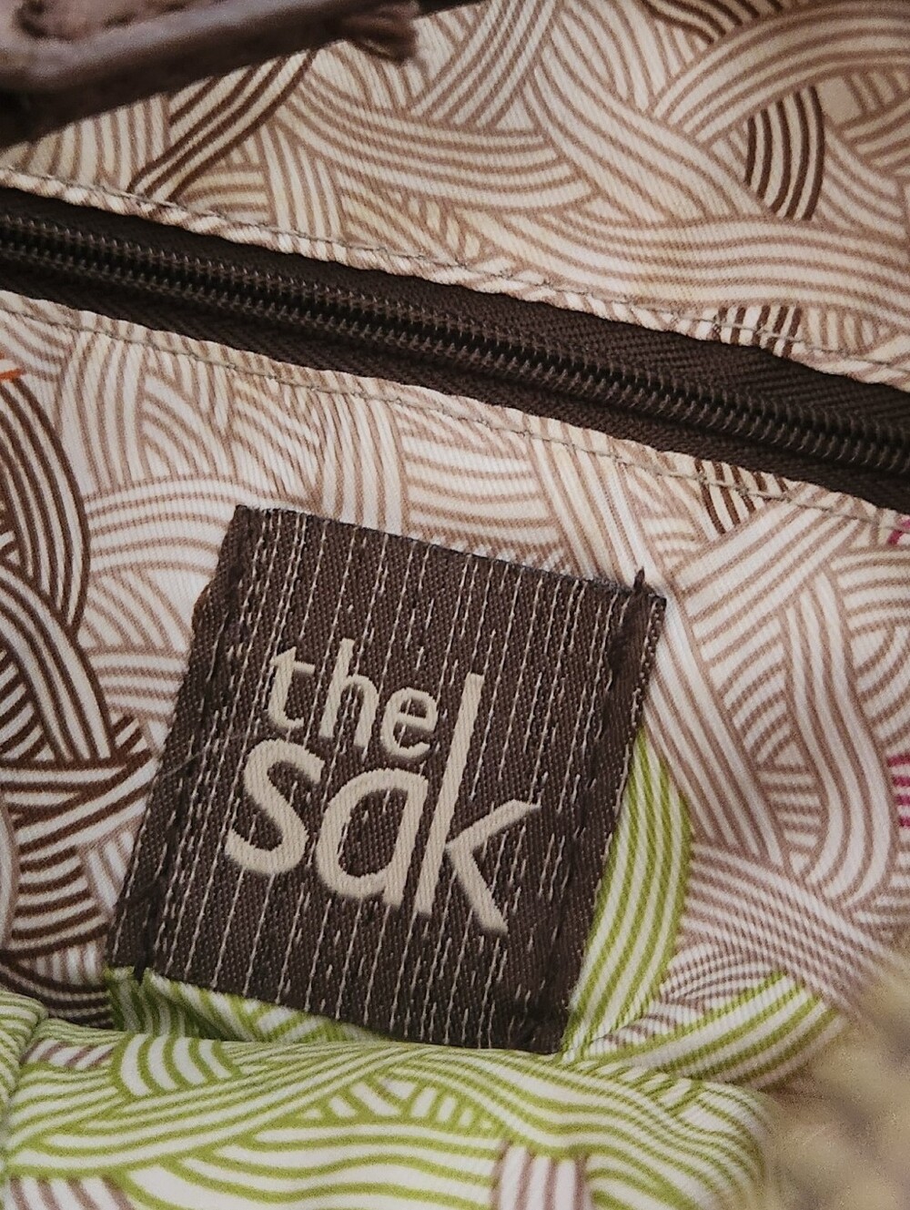 The Sak Crossbody Leather Bag Brown - Picture 9 of 10